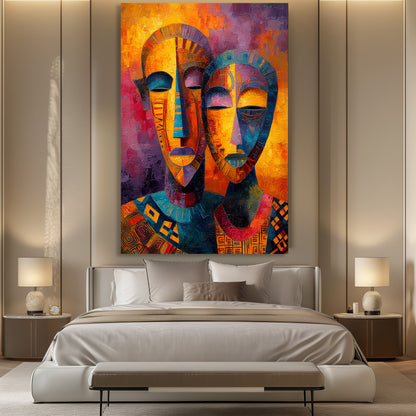 TABLEAU MASQUES AFRICAINS