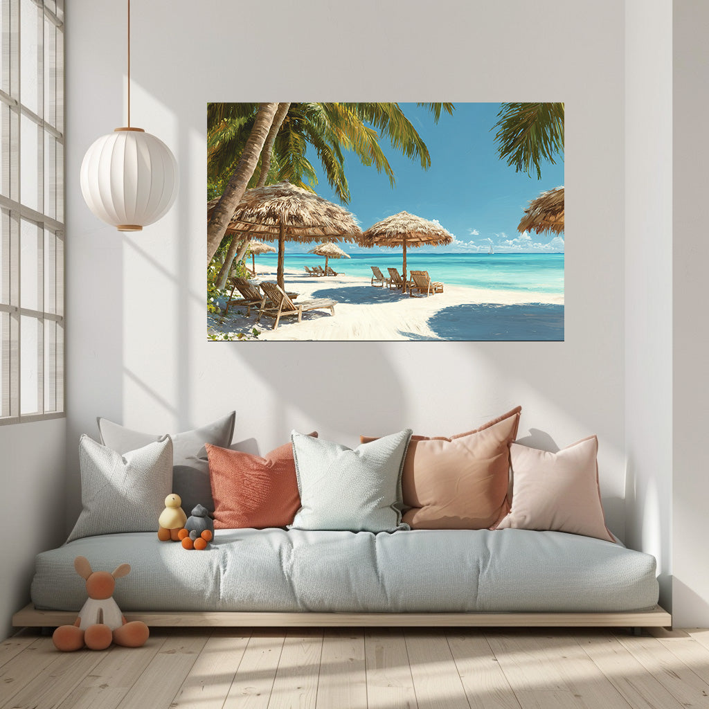 TABLEAU PLAGE PARADISIAQUE MEXIQUE