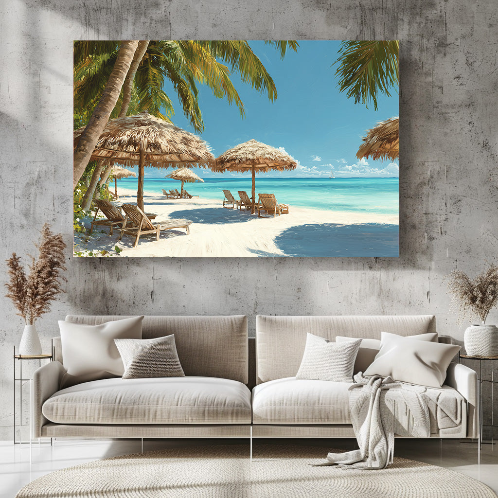 TABLEAU PLAGE PARADISIAQUE MEXIQUE