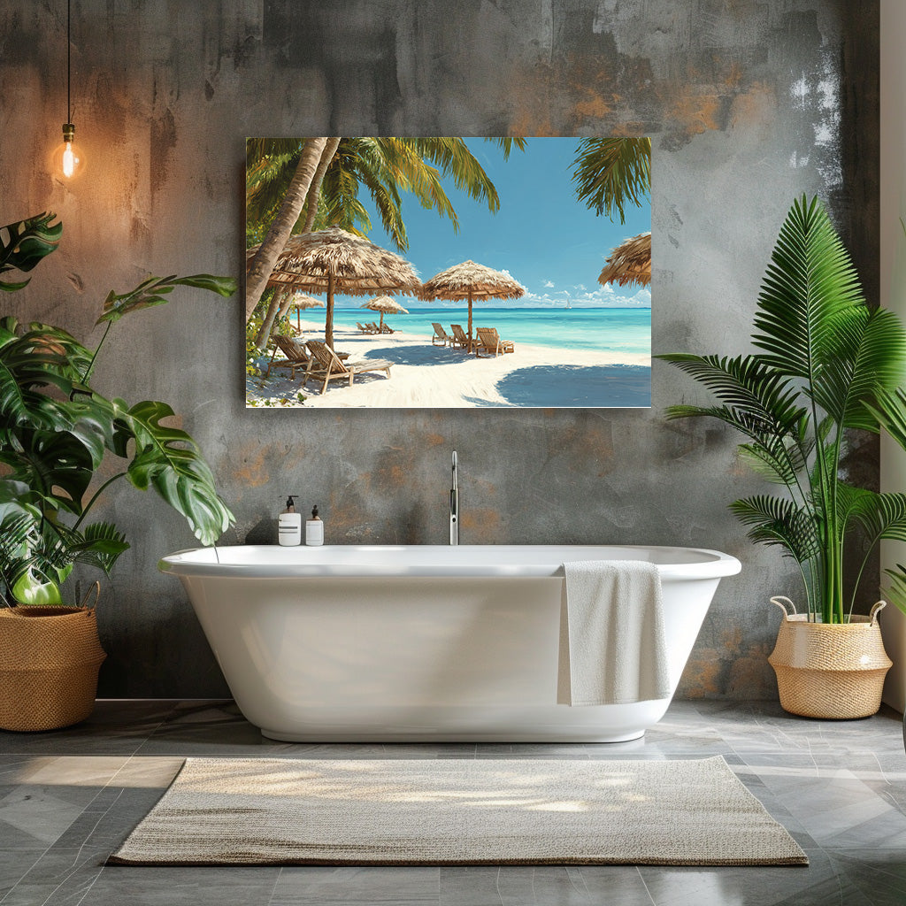 TABLEAU PLAGE PARADISIAQUE MEXIQUE