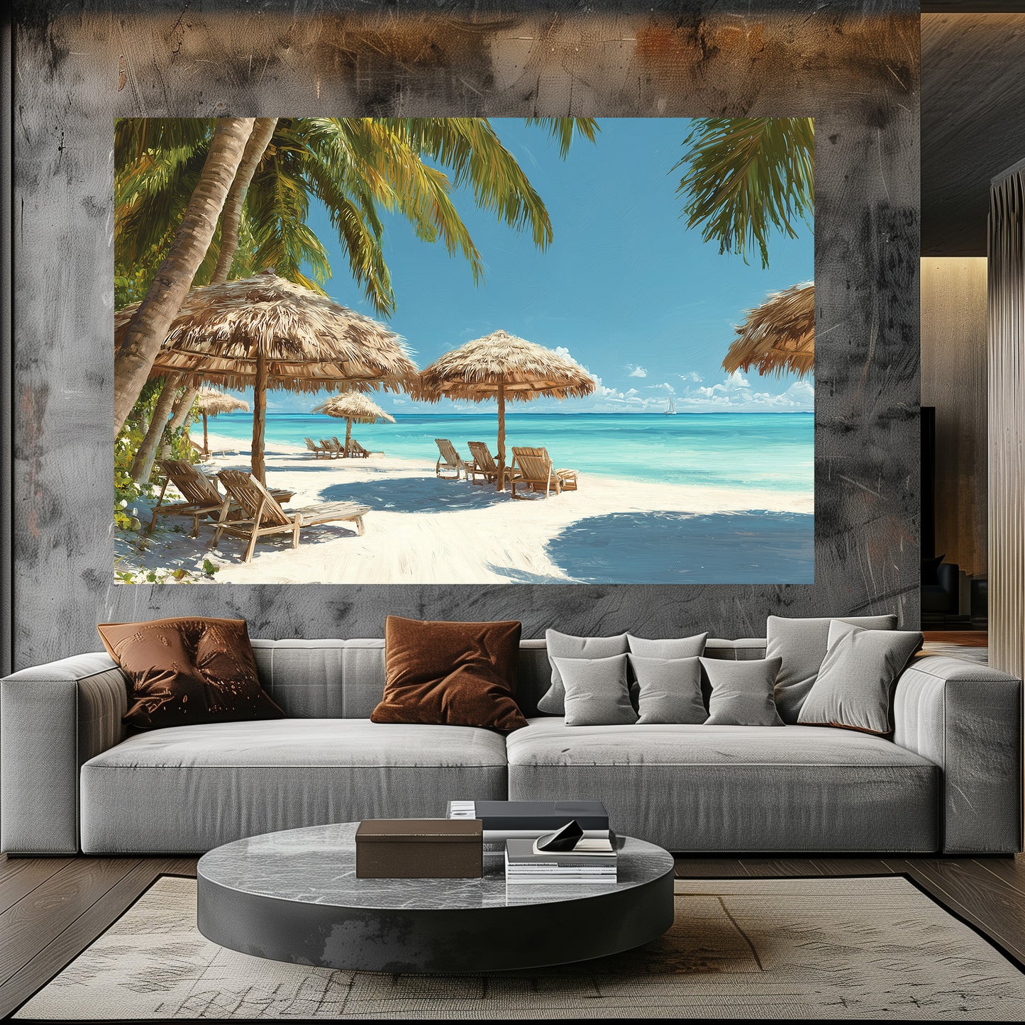 TABLEAU PLAGE PARADISIAQUE MEXIQUE