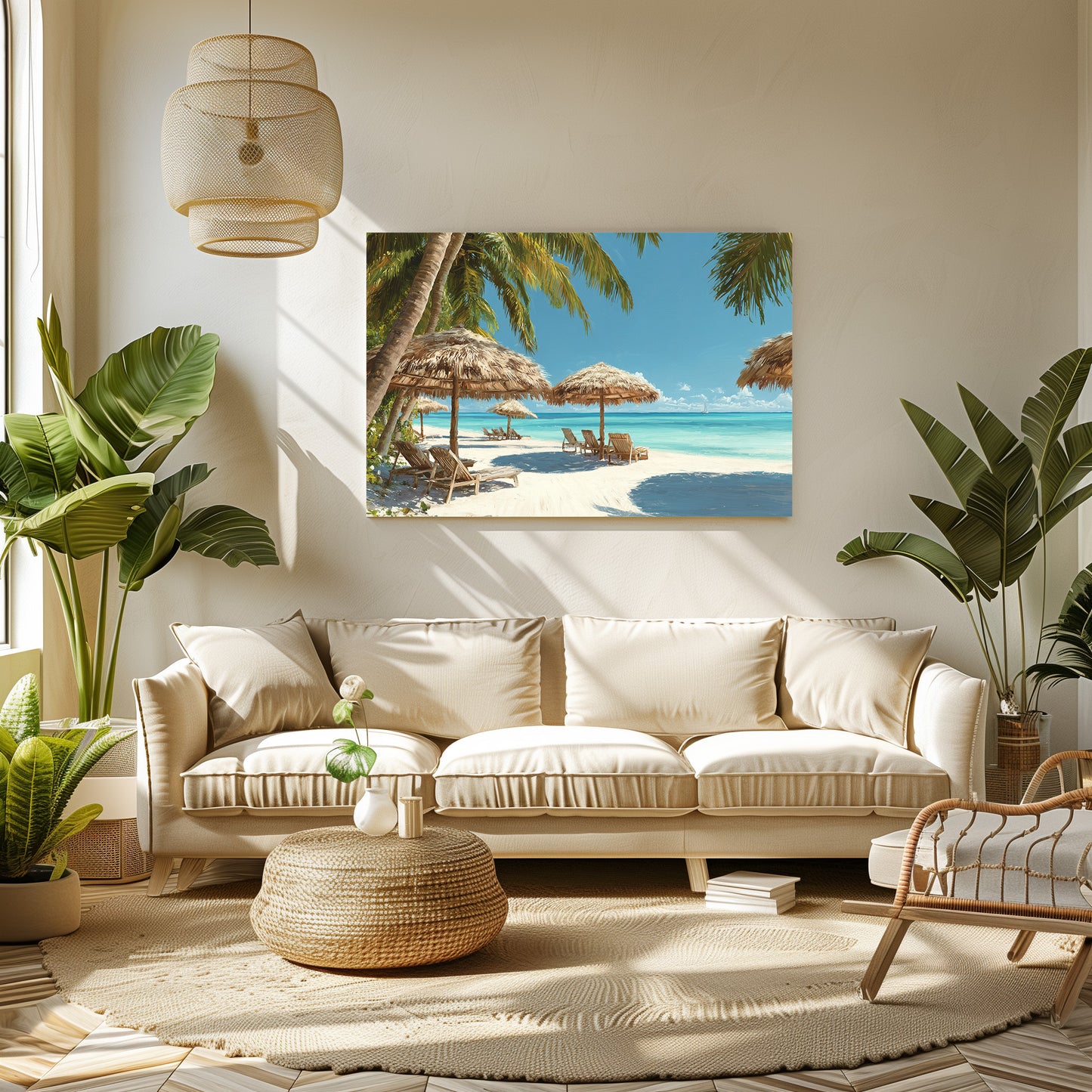 TABLEAU PLAGE PARADISIAQUE MEXIQUE