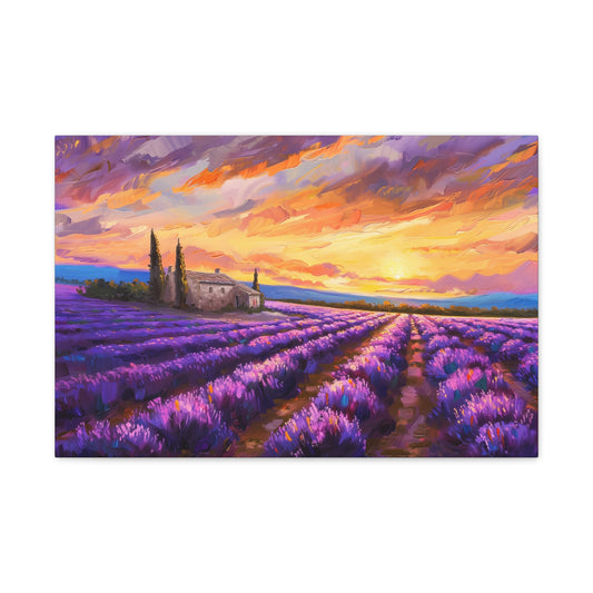 TABLEAU CHAMPS DE LAVANDE