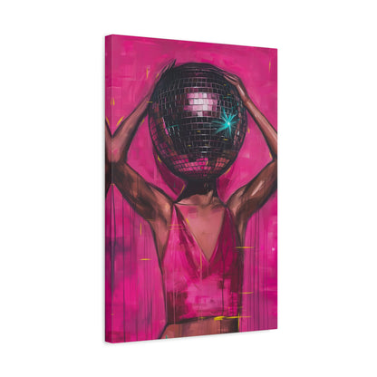 DISCO BALL HEAD PAINTING 