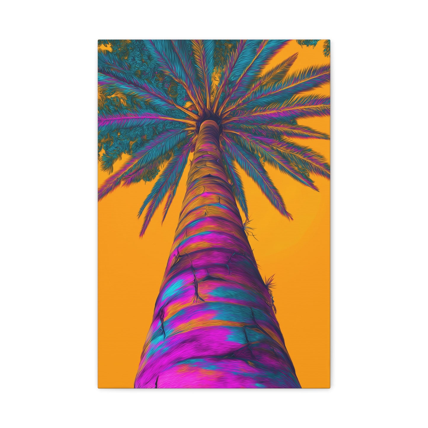 TABLEAU PALMIER COLORÉ