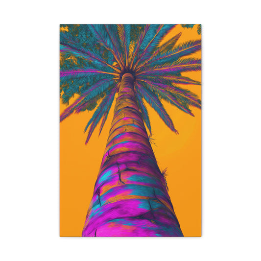 TABLEAU PALMIER COLORÉ