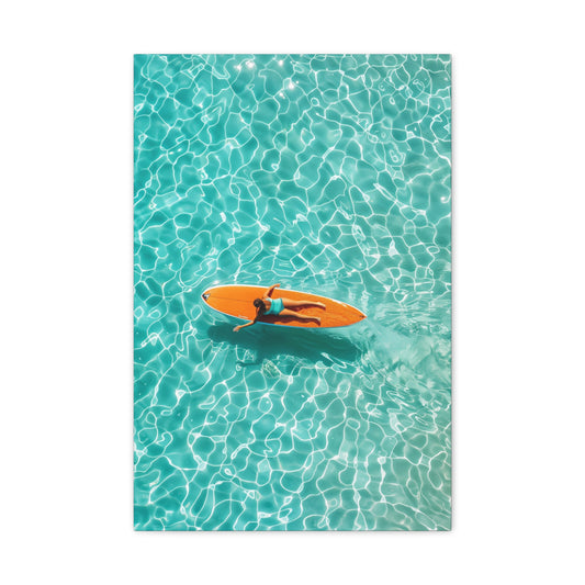 TABLEAU PLANCHE SURF ORANGE