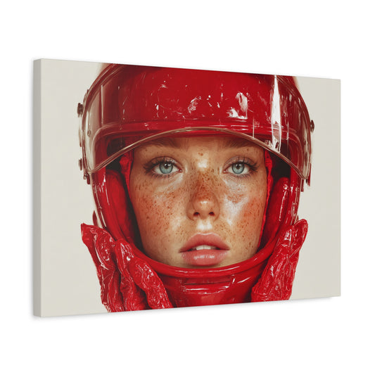 TABLEAU FEMME PILOTE RÉALISTE