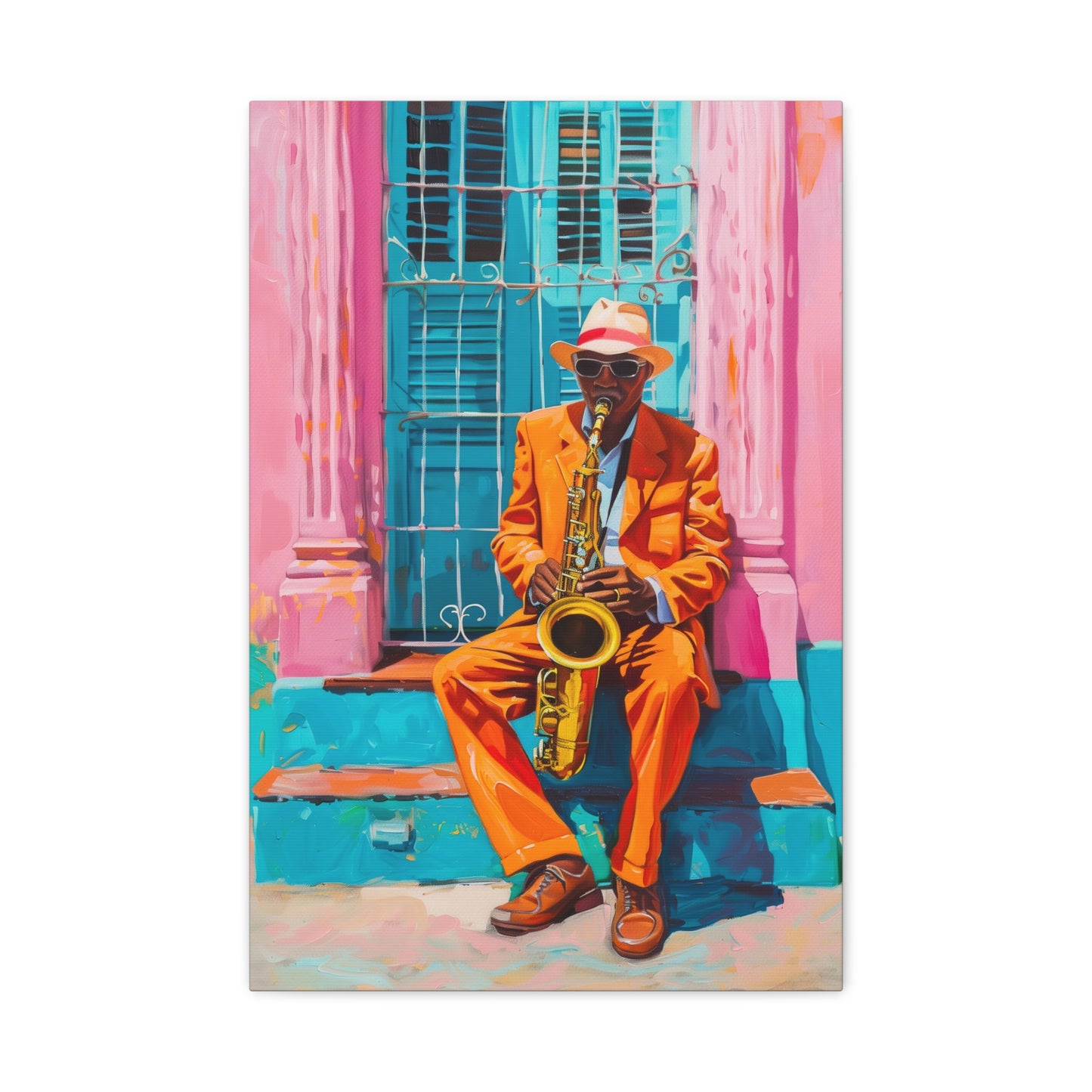 TABLEAU TROMPETTISTE CUBAIN