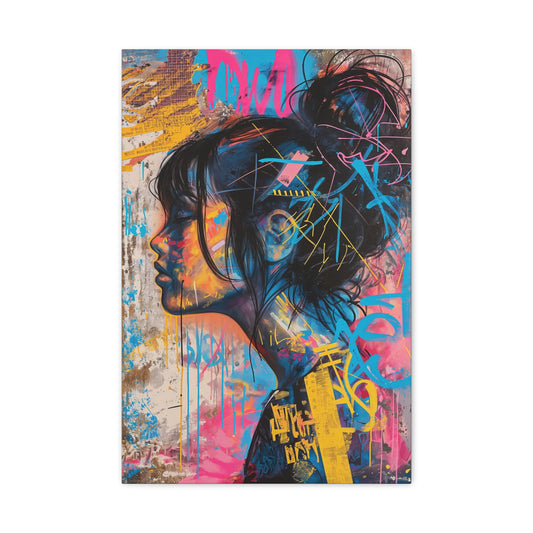 TABLEAU FEMME GRAFFITI