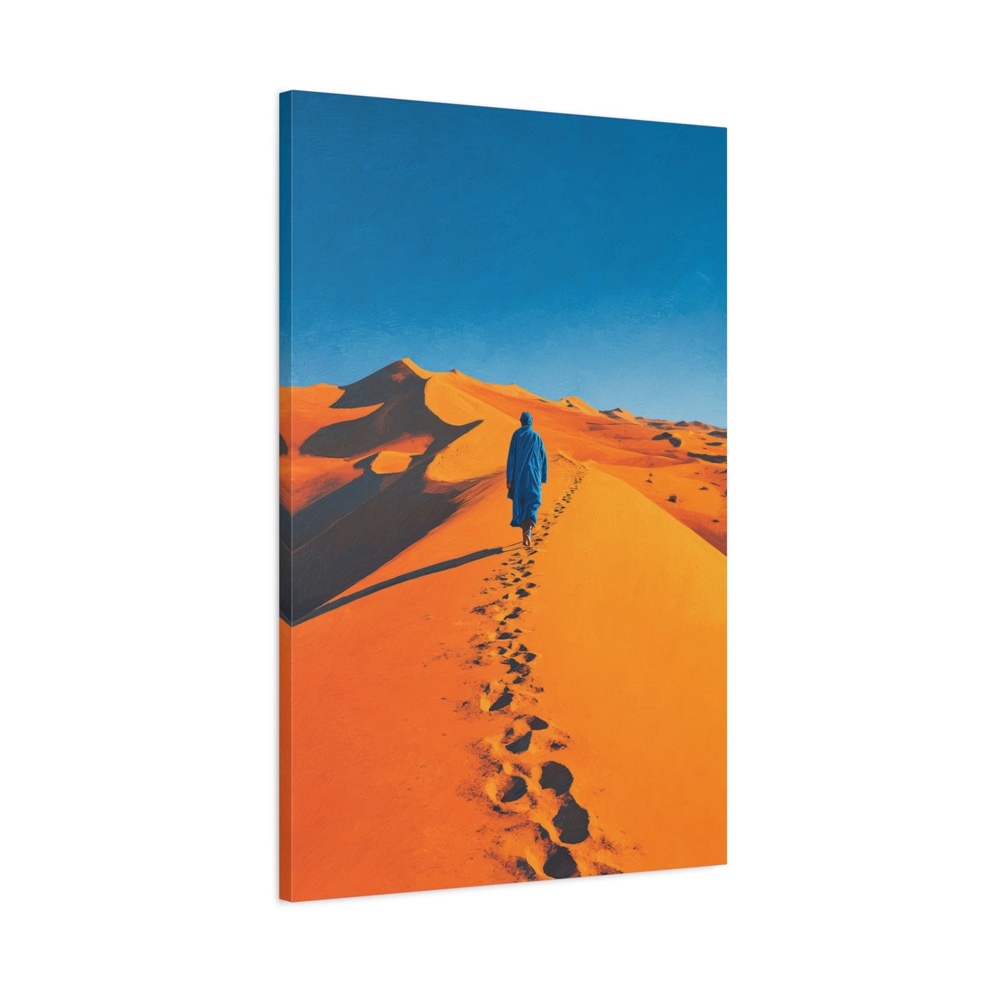 PINTURA DE UN HOMBRE EN EL DESIERTO