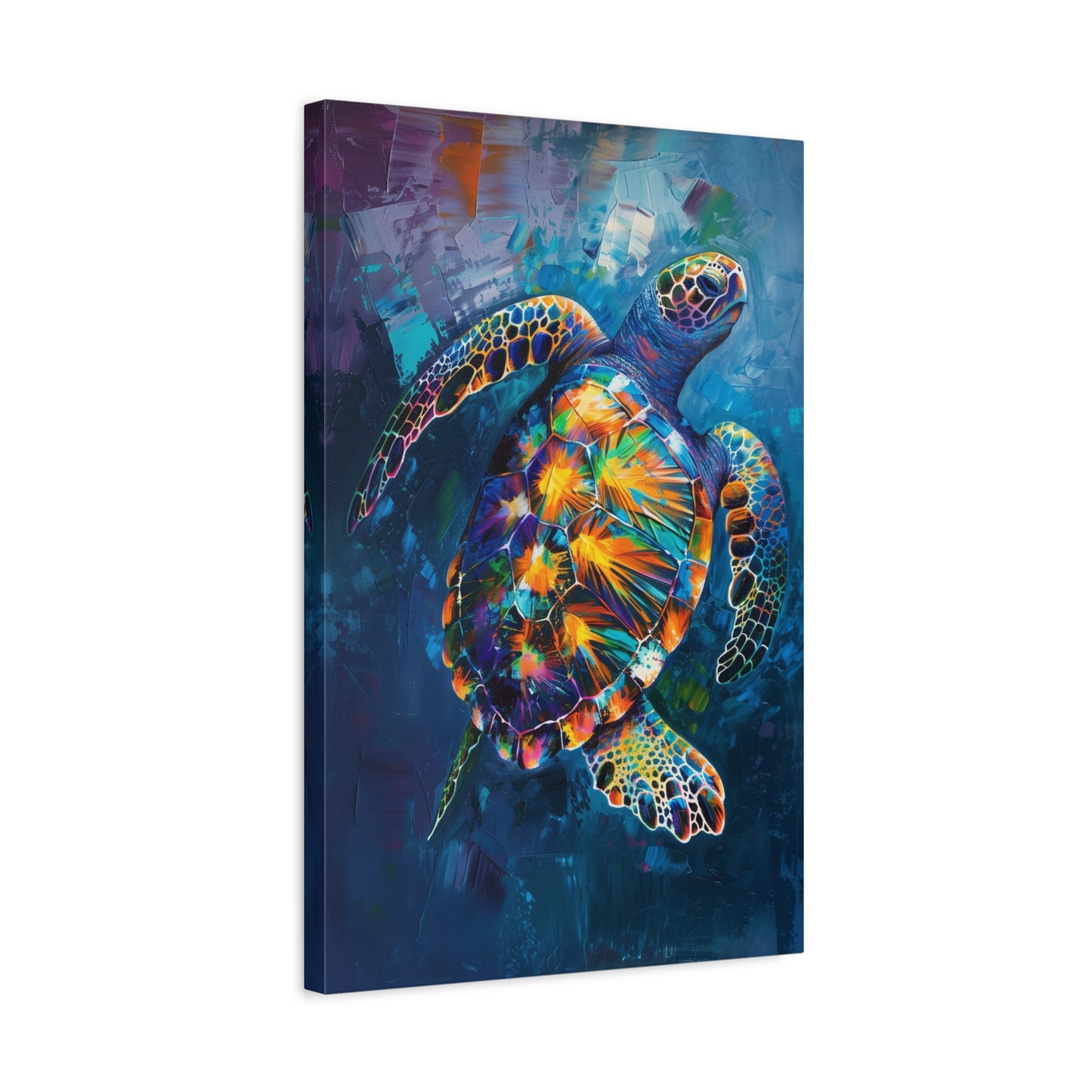 TABLEAU TORTUE BLEUE