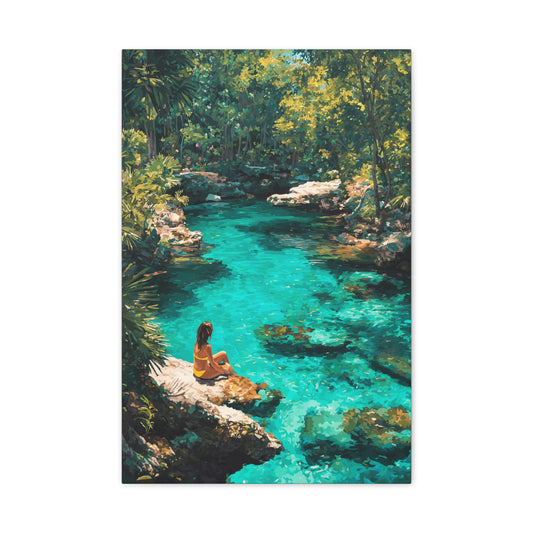 TABLEAU CENOTE MEXICAINE