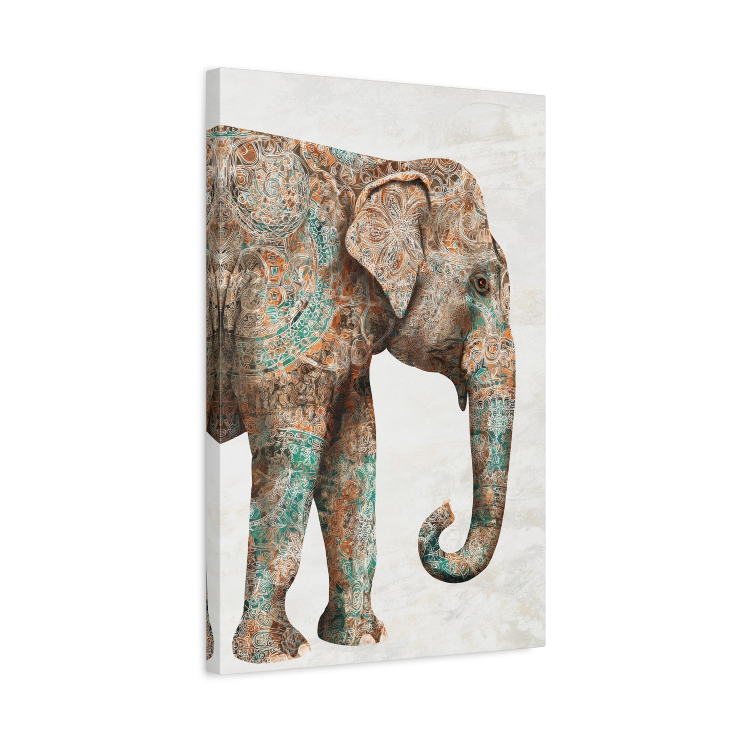 TABLEAU ÉLÉPHANT MANDALA