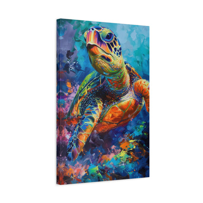 TABLEAU TORTUE COLORÉE