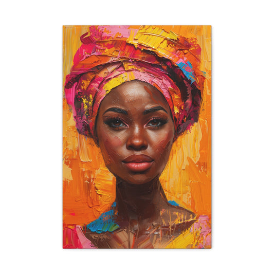 TABLEAU AFRICAINE ROSE