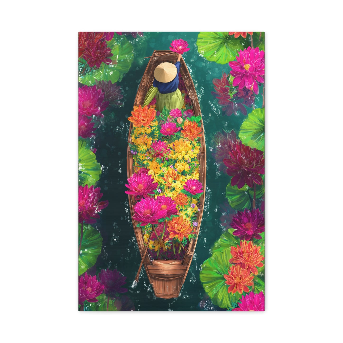 TABLEAU VIETNAM FLORAL