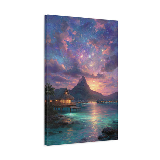 TABLEAU POLYNÉSIE FEU D'ARTIFICE