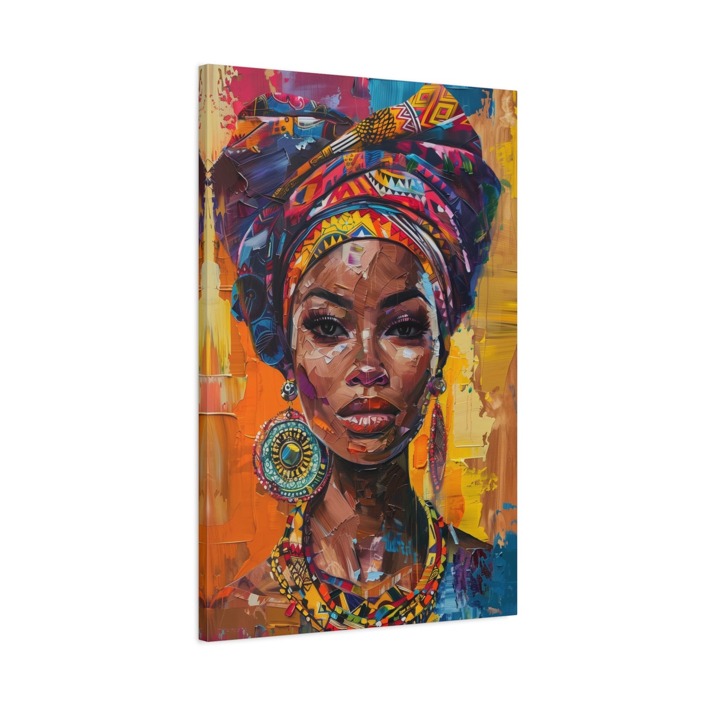 TABLEAU AFRICAINE COLORÉE