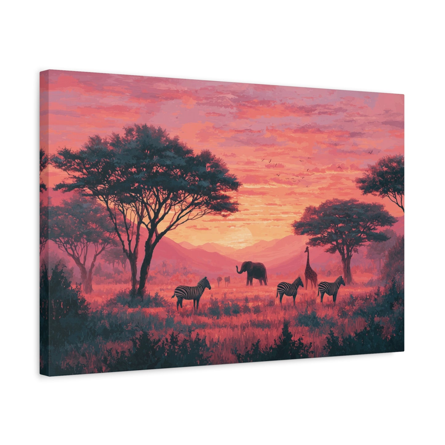 TABLEAU SAVANE SUNSET ROSE