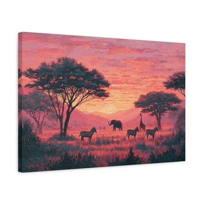 TABLEAU SAVANE SUNSET ROSE