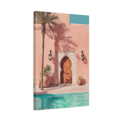 TABLEAU MUR ROSE MAROC