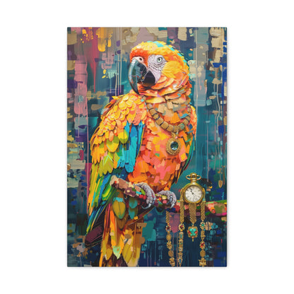 TABLEAU PERROQUET MULTICOLORE