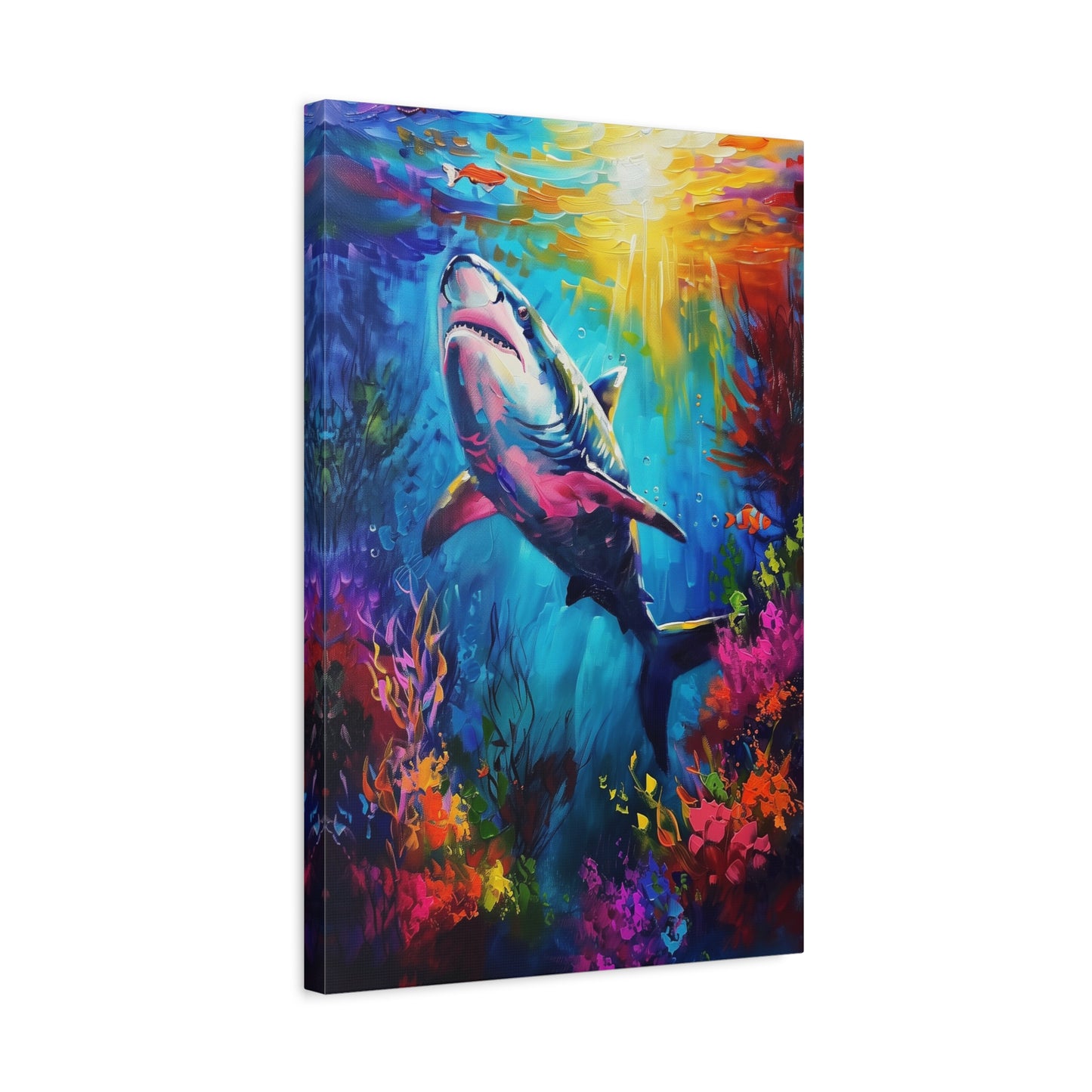 TABLEAU REQUIN COLORÉ