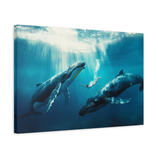 TABLEAU FEMME BALEINE