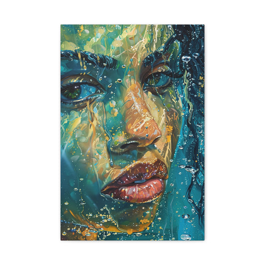 TABLEAU FEMME OCÉAN