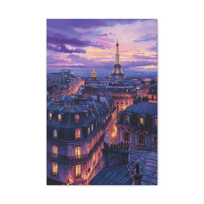 TABLEAU TOIT PARIS SUNSET