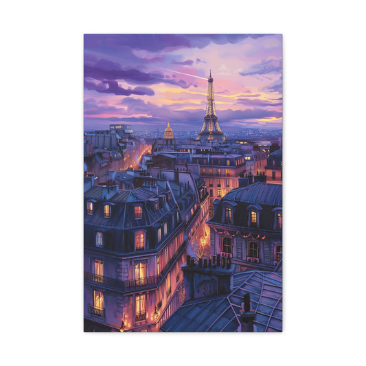 TABLEAU TOIT PARIS SUNSET
