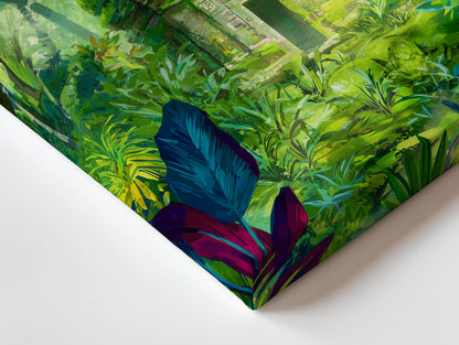 TABLEAU TEMPLE JUNGLE