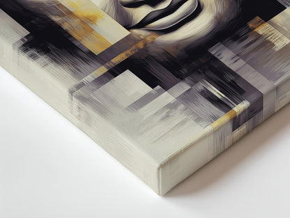 TABLEAU BOUDDHA GÉOMÉTRIQUE