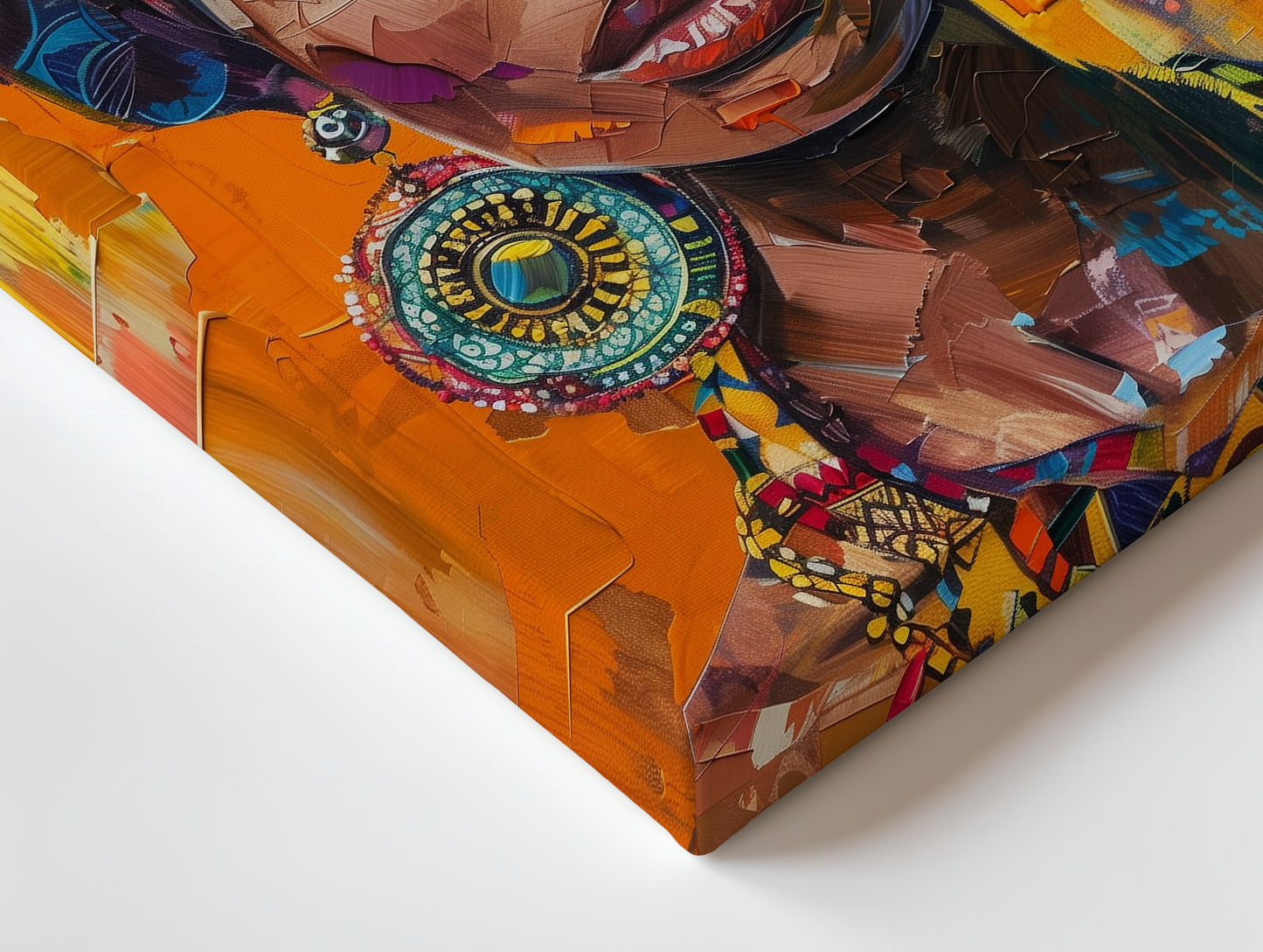 TABLEAU AFRICAINE COLORÉE